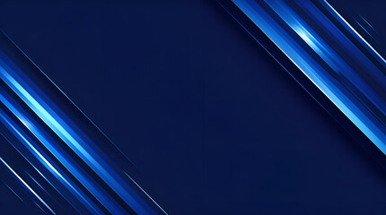 Futuristic Abstract 3D Geometric Background &ndash; High-Tech Metallic Blue Design