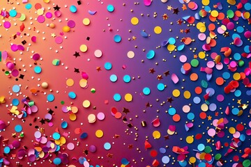 Vibrant Gradient Confetti Texture for Festive Celebration Web Header Design
