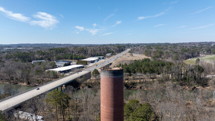 Smoke Stack Old Incinerator Power Plant