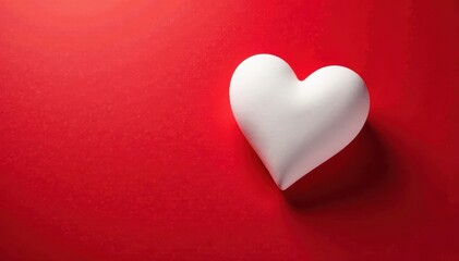 Vibrant white heart on red Perfect for Valentine's, weddings , heart, graphic, holiday