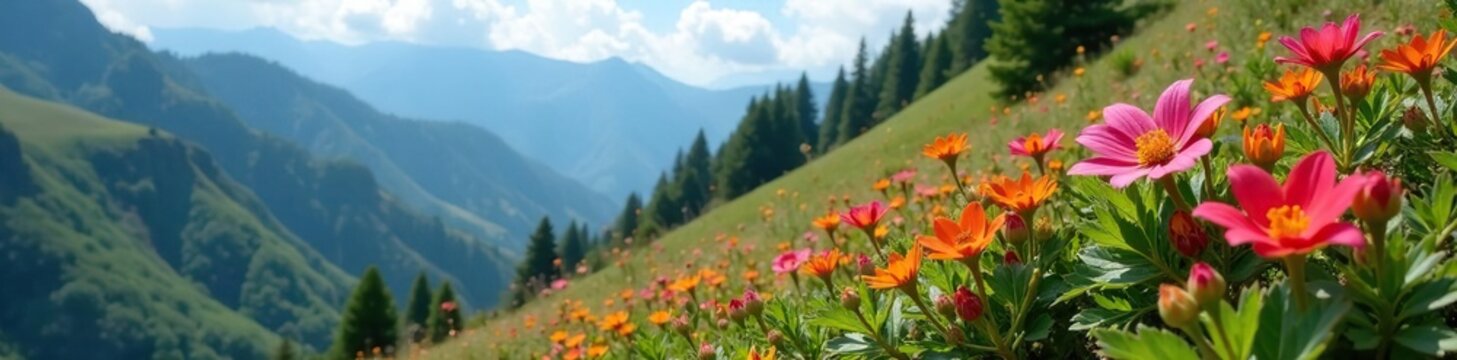 Rare sighting of karvi flowers on a mountainous hillside, karvi flowers, nature photography, flower spotting