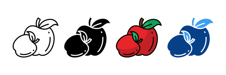 Apple  Icon Set Multiple Style Collection