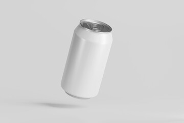 Realistic aluminum cans. Blank metallic can drink beer soda water juice packaging empty mock up