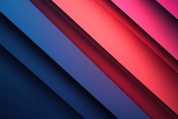 Obraz premium Sleek background design showcasing a gradient from deep blue to vibrant red with abstract lines conveying dynamic political movement Generative AI