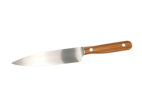 Kitchen knife isolated on transparent background