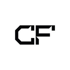 CF monogram logo design letter text name symbol monochrome logotype alphabet character simple logo