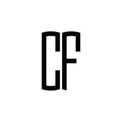 CF monogram logo design letter text name symbol monochrome logotype alphabet character simple logo