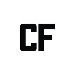 CF monogram logo design letter text name symbol monochrome logotype alphabet character simple logo