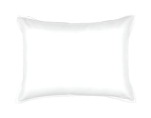 White Pillow Isolated Transparent Background