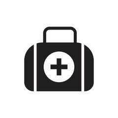 first aid kit icon flat desgin