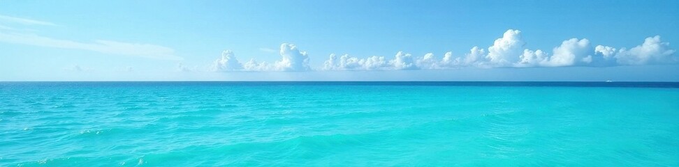 Obraz premium Azure sky mirrors turquoise Indian Ocean, tranquil waves , sun, holiday, color