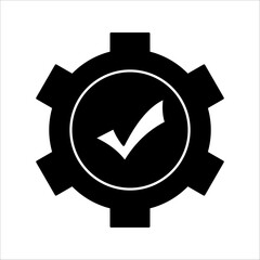 easy installation Icon Symbol isolated white background. vector illustration. color editable.