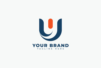 Initial Letter U Logo Design Element
