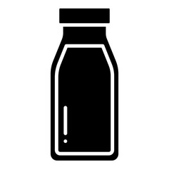 Milk bottle glyph solid icon
