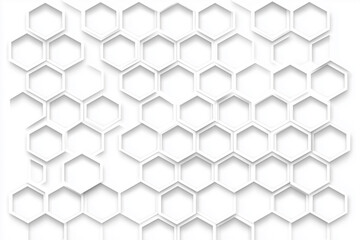 Naklejka premium Modern Abstract Polygonal Honeycomb Mosaic Pattern on White Background
