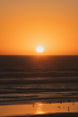 atardecer en el mar