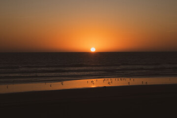 atardecer en el mar
