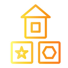 house Line Gradient Icon