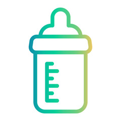 milk Line Gradient Icon