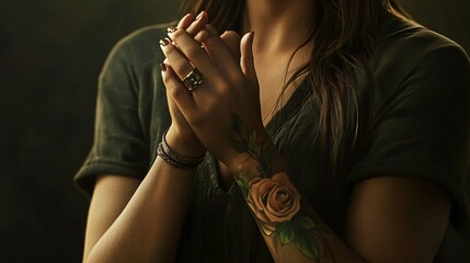 Minimalist wrist tattoo design for women