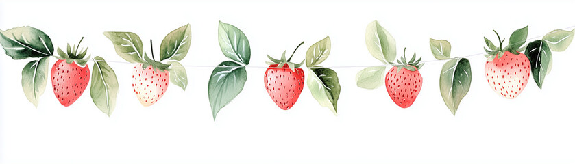Strawberry Watercolor
