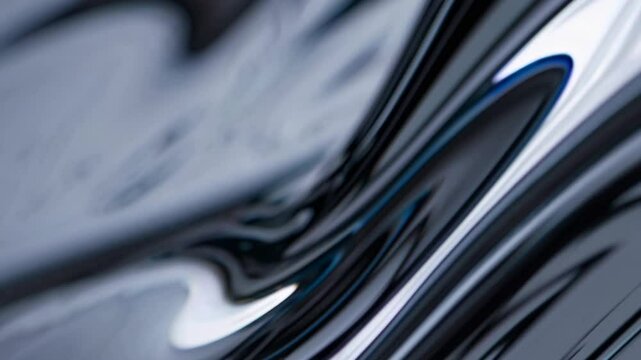 Fluid Liquid Wave &ndash; Slow Silk Curve Motion with Smooth Transitions, Hypnotic Flow, and Elegant Movement in a Calming and Artistic Visual Concept