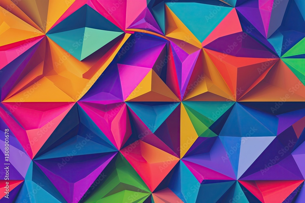 Poster vibrant geometric abstract background with modern triangle design and colorful textures
