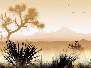 Savane en fond, illustration