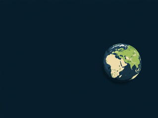 La terre vue de l'espace, illustration