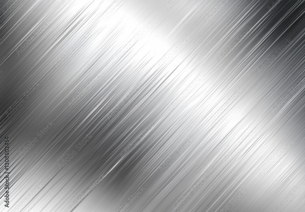 Poster shimmering silver texture with linear patterns and soft reflections for background use in design pro
