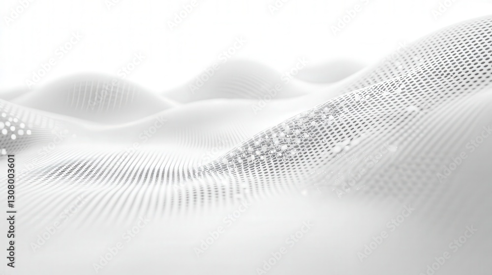 Poster technology patterns with light effects on a white surface