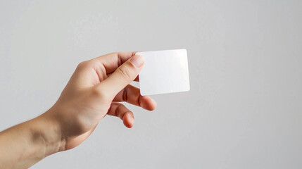 Hand giving Blank business card,  on an isolated white background, object focused, png, stock image, hd quality,