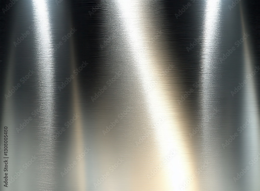 Poster smooth and polished metallic surface reflecting light with subtle texture and gradation ideal for ba