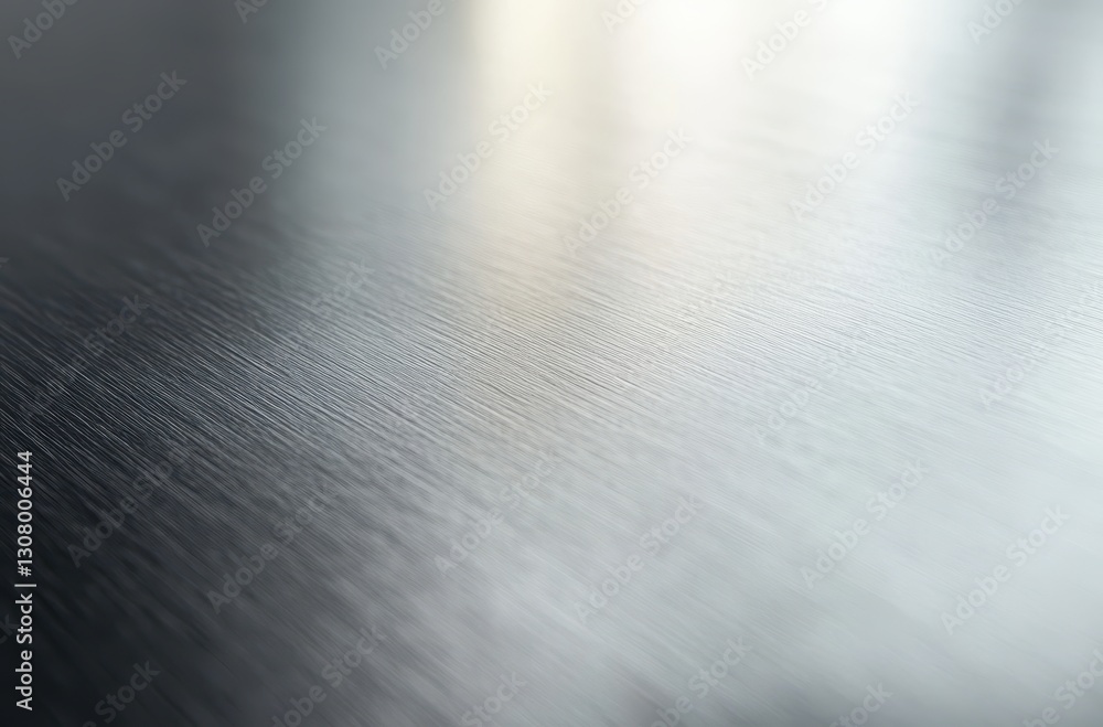 Poster smooth brushed metal surface with reflections and subtle texture for industrial and modern design pr