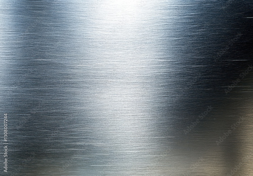 Aufkleber smooth brushed metallic surface with reflective texture and subtle light gradation perfect for moder