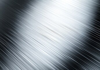 Smooth Metallic Surface with Elegant Linear Texture in Bright Silver Tone Highlighting Modern Aesthetic and Industrial Appeal for Various Applications