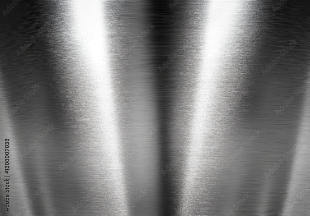 Poster smooth silver metallic surface with soft reflections and subtle texture for background or design use