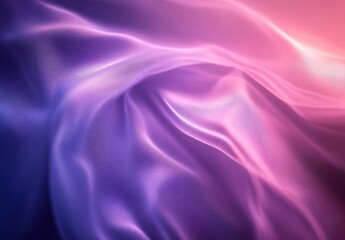 Obraz premium Soft flowing fabric with elegant waves and graceful folds in soothing shades of purple and pink, perfect for backgrounds or artistic presentations.