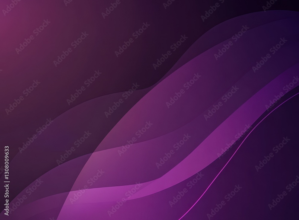 Poster Soft Modern Abstract Background with Flowing Waves in Shades of Deep Purple and Subtle Pink for Creative Design and Digital Use