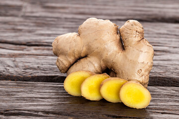 Zingiber officinale - Ginger root with healing properties.