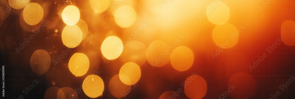 Fototapete ethereal glow of warm golden tones creates a nostalgic atmosphere with grainy texture and vintage co