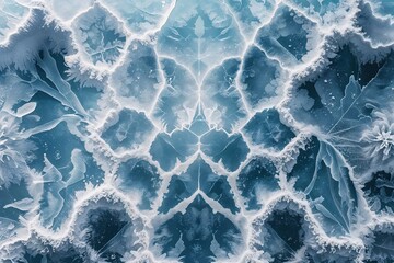 Captivating Arctic Textures Stunning Frost and Ice Patterns for Beautiful Winter Backgrounds