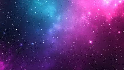 Stunning Cosmic Background with Vibrant Colors of Blue, Purple, and Pink Illuminating Stars and Nebulae in the Vastness of Space