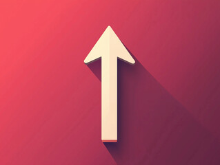 Vector Illustration of Upward Arrow