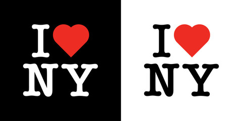  I Love NY New York Red Heart Lettering T-Shirt Sweatshirt Digital Lettering Vector Design