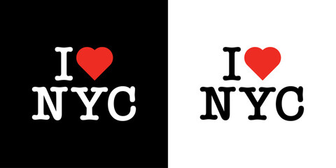  I Love NYC New York City Red Heart Lettering T-Shirt Sweatshirt Digital Lettering Vector Design