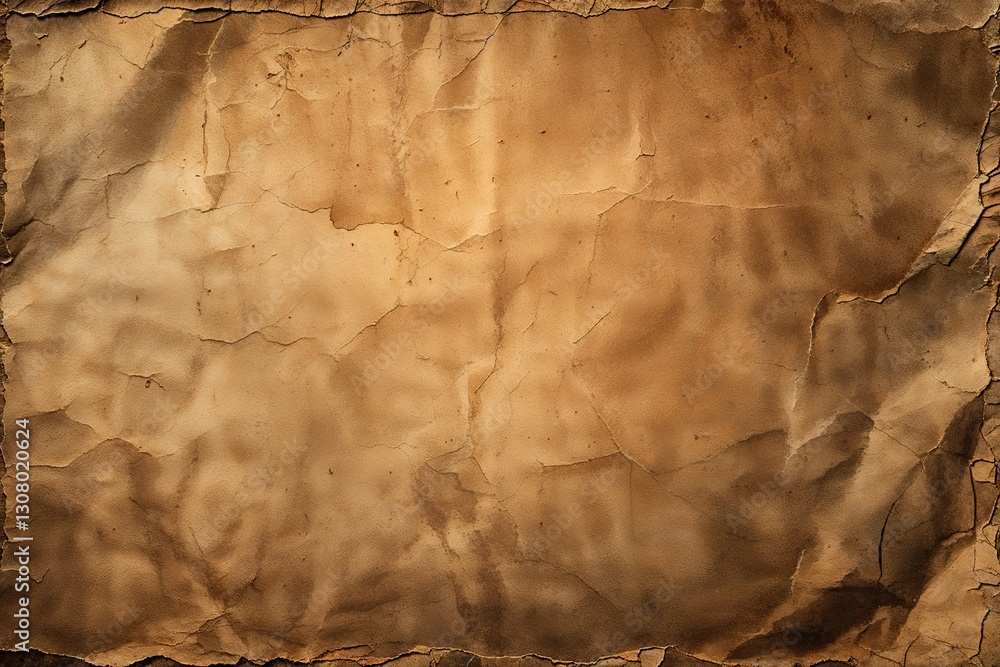 Poster tan gradient vintage distressed paper texture for nostalgic background design