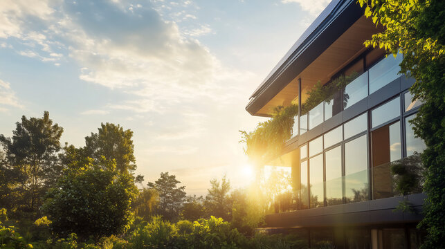 環境と調和したエコフレンドリーな建物