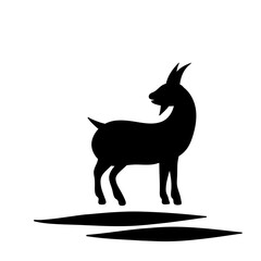 Fototapeta premium Goat vector icon 