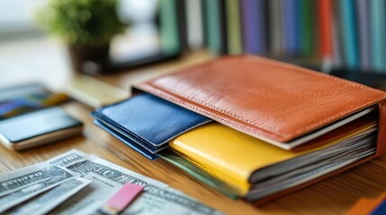 A household using the envelope method to allocate spending for different budget categories, Budgeting, Organized and disciplined